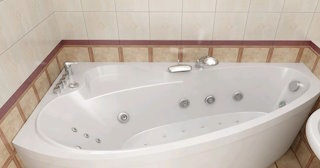 Установка угловой ванны в Сосновом Бору - профессиональный монтаж от СантехДомСнб от 3131 рублей
